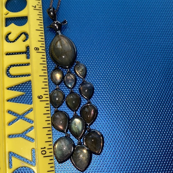 Clyde Duneier sterling silver Labradorite Peacock - Picture 8 of 9